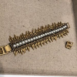Stella and Dot spike and pearl bracelet.